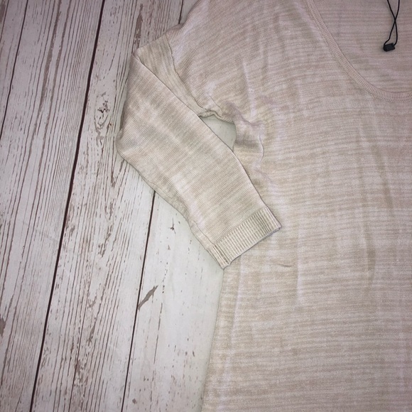 Express Linen Tan Crew Neck Sweater - Picture 4 of 6